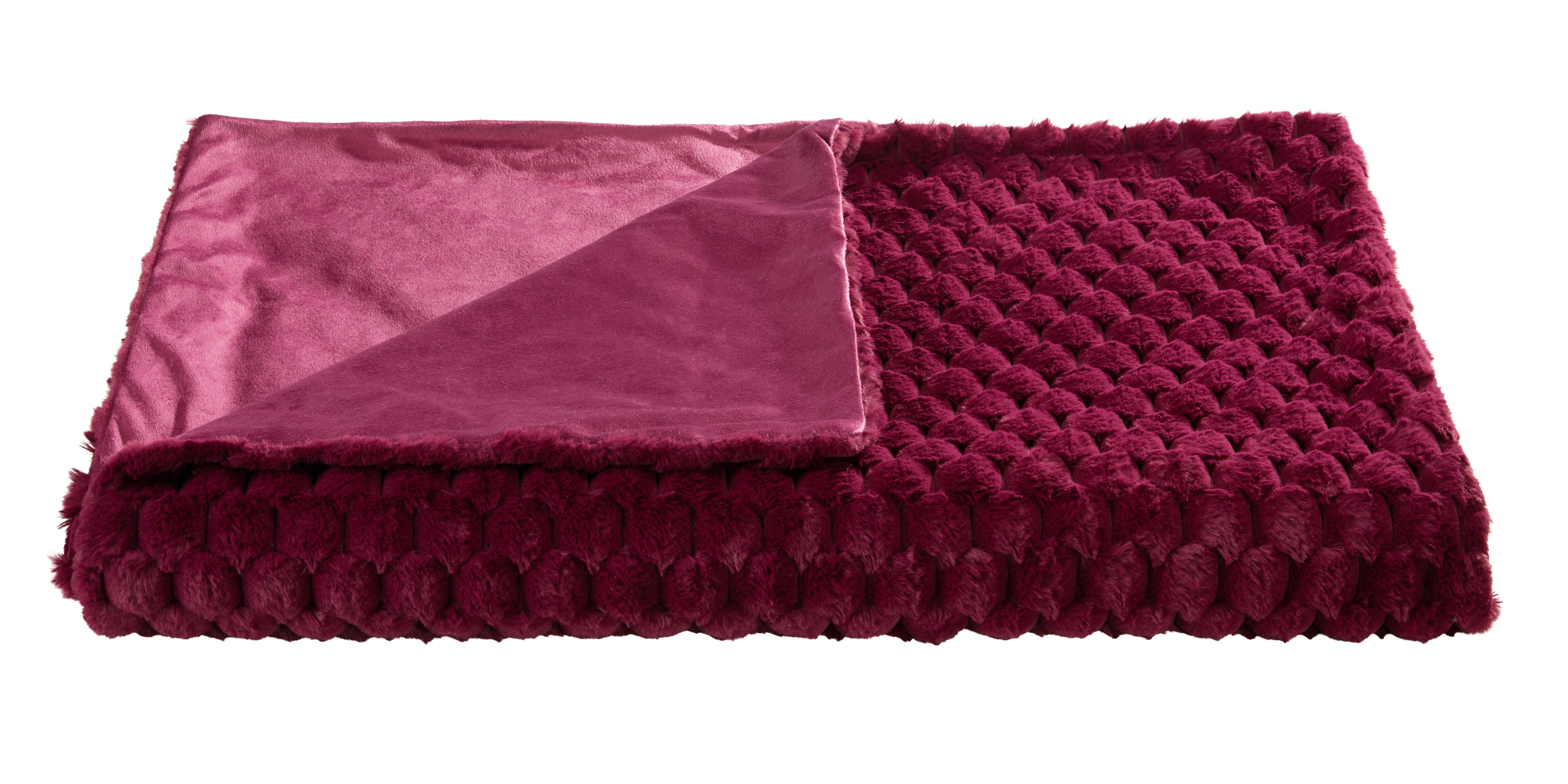 Felldecke Levi - Beere, MODERN, Textil (150/200cm) - Luca Bessoni