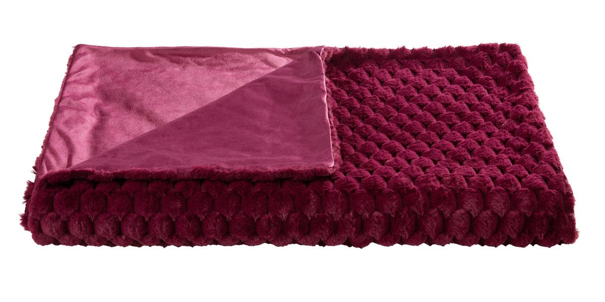 Felldecke Levi - Beere, MODERN, Textil (150/200cm) - Luca Bessoni