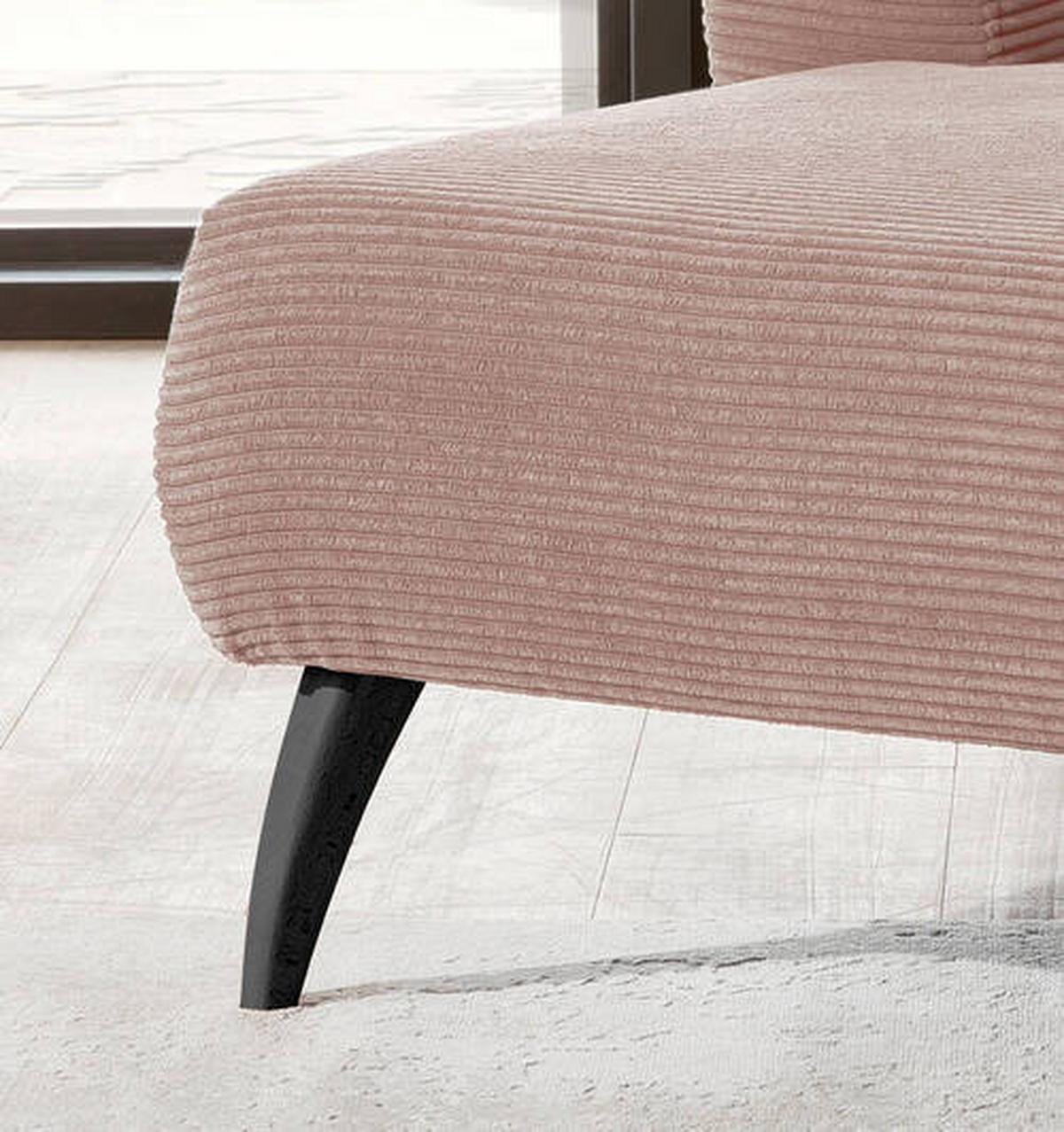 Xxl-sessel Inkl. Zierkissen Colori Rosa - Schwarz/Rosa, MODERN, Textil (108/84/155cm) - MID.YOU