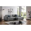 Ecksofa Bourbon - Dunkelgrau/Schwarz, MODERN, Textil (250/176cm) - Trendmanufaktur
