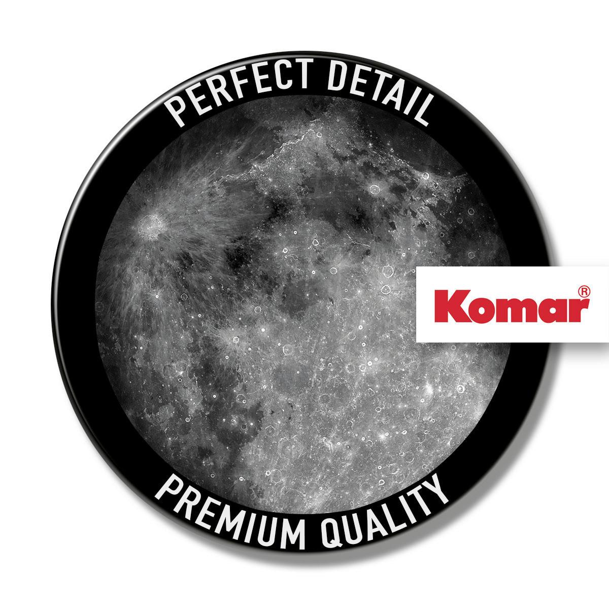 Fototapete Moon - Schwarz/Weiß, Trend, Papier (125cm) - Komar