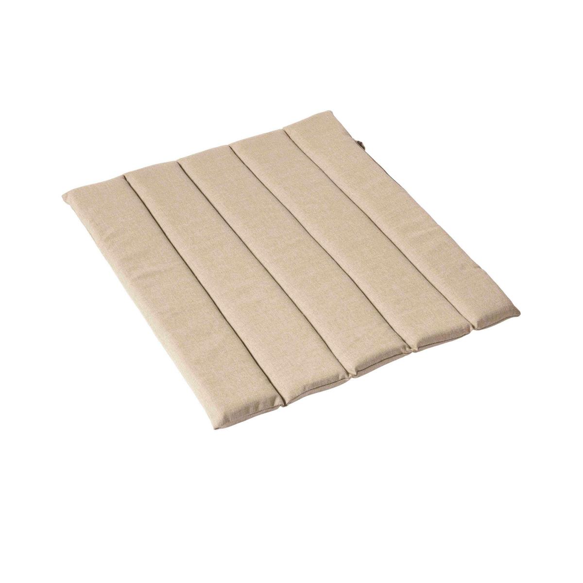 Gartenhockerauflage Adirondack 62x2x54 cm - Sandfarben, Natur, Kunststoff (62/2/54cm) - Gardenson