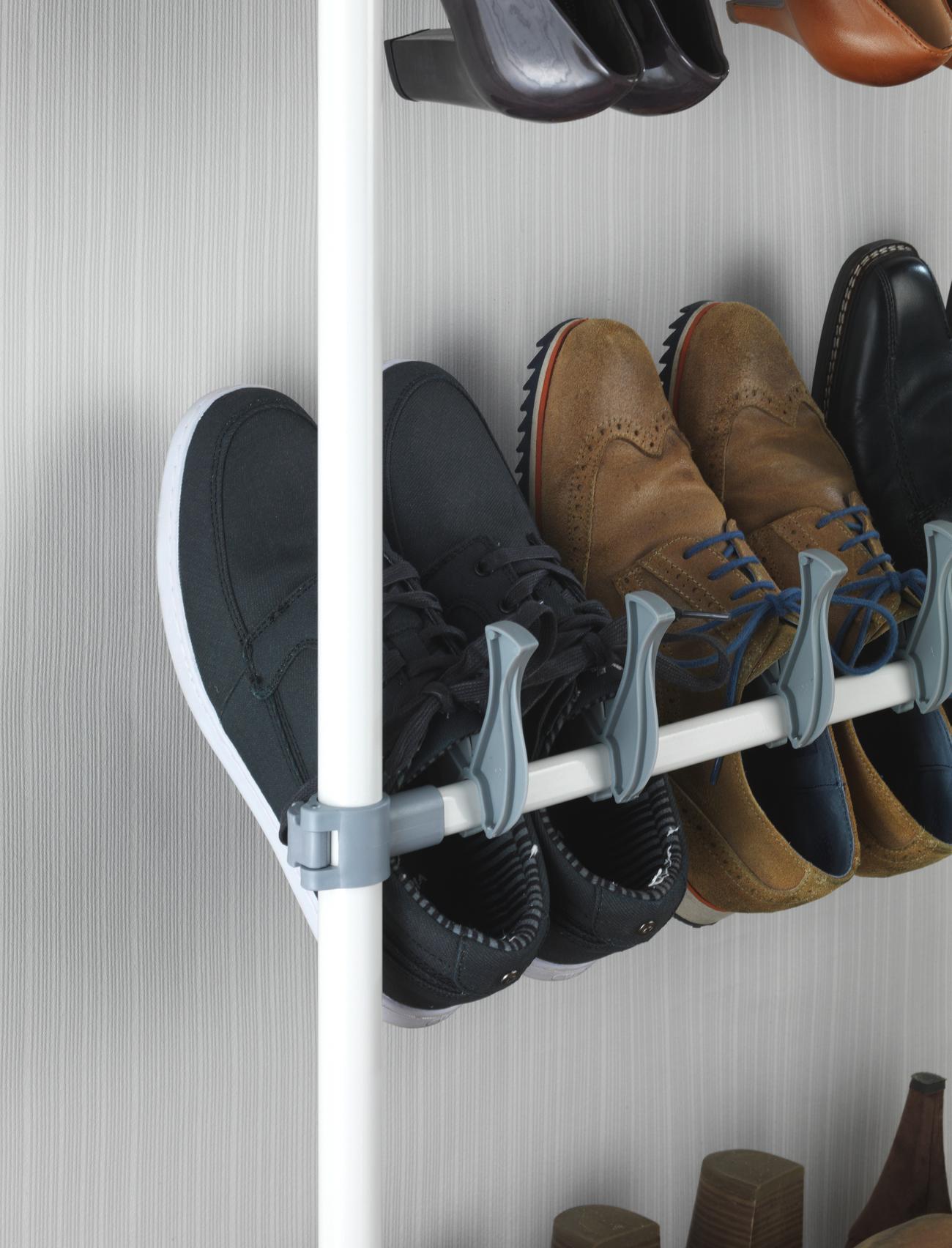 металлические полки для обуви в гардеробную