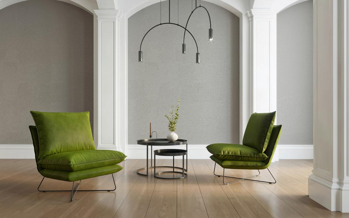 Sessel Skyline - Schwarz/Grün, Design, Textil (72/84/90cm) - Livetastic