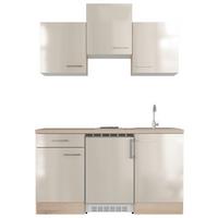 Minikuchyně NEPAL včetně spotřebičů a dřezu - Sonoma dub/kašmírová, Moderní, kov/kompozitní dřevo (150,5cm) - FlexWell