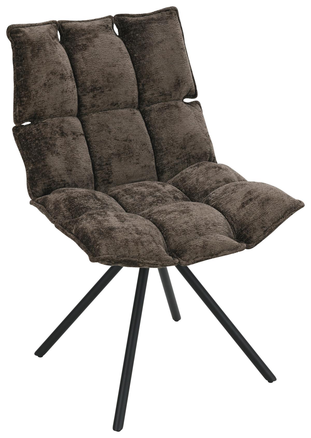 STOLIČKA CARLA - hnedá/čierna, Trend, kov/drevo (57/86/66cm) - Mömax