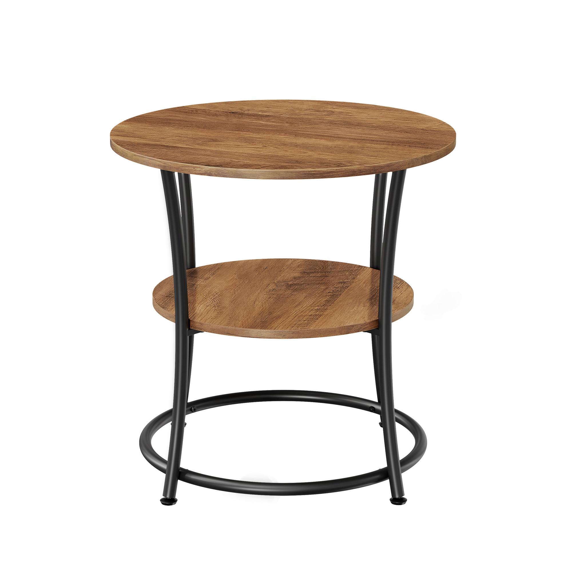 BEISTELLTISCH END TABLE - Schwarz/Braun, MODERN, Holzwerkstoff/Metall (55/55/55cm) - MID.YOU