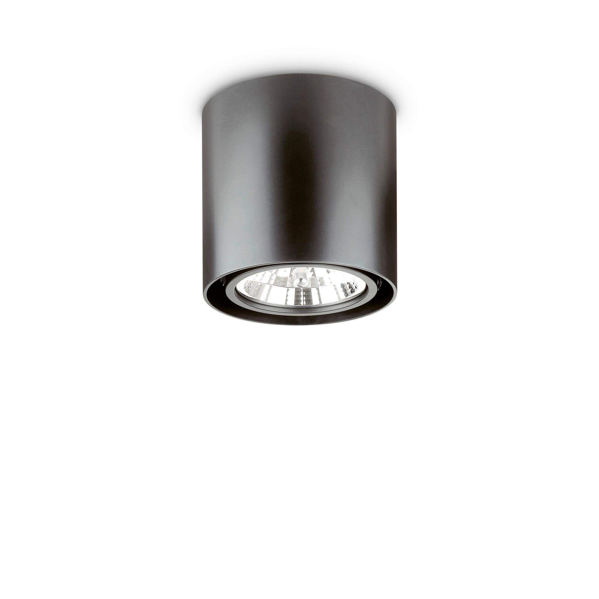 Deckenleuchte Nero Schwarz D: 15 cm - Schwarz, Basics, Metall (15/15cm) - Ideal Lux