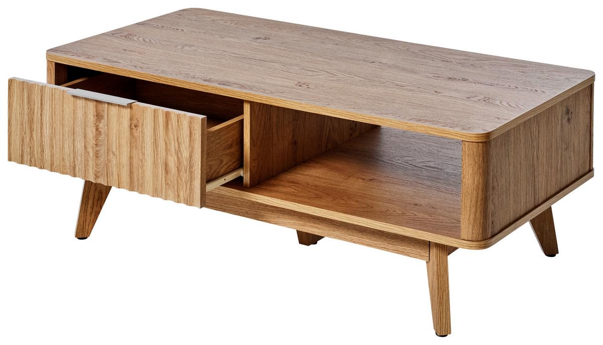 Couchtisch Wave Coffee Sk - Eichefarben, MODERN, Holzwerkstoff (110/55/44cm) - Livetastic