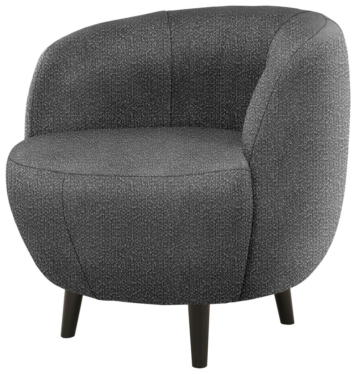 Sessel Looks Xiv - Schwarz/Grau, Design, Textil (72/72/76cm) - LOOKS by W.Joop