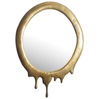 Wandspiegel Goldfarben B: 50 cm - Goldfarben, Design, Glas/Metall (50/71/3cm) - MID.YOU