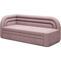 Récamiere Fabillo Rosa B: 223cm - Schwarz/Rosa, Design, Textil (86/80/223cm) - MID.YOU