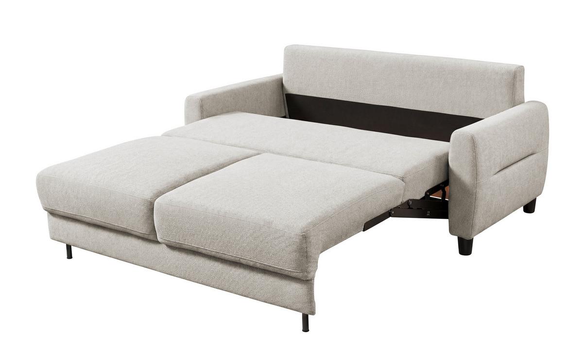 Schlafsofa Rio Perlmutt B: 192cm - Perlmutt/Schwarz, MODERN, Textil (192/83/99cm) - MID.YOU
