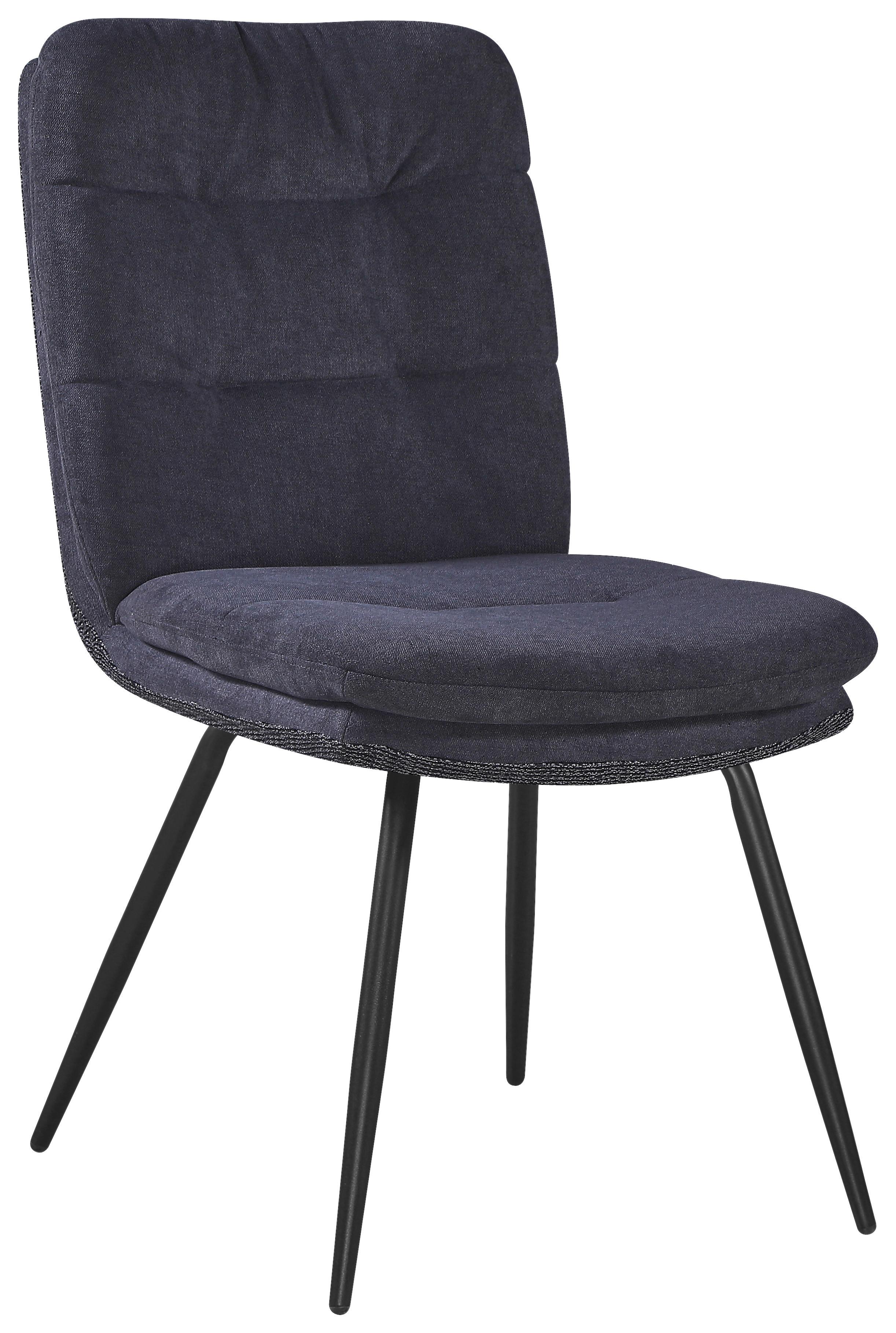 ŽIDLE NOVA - šedá/černá, Moderní, kov/textil (48/89/67cm) - Premium Living
