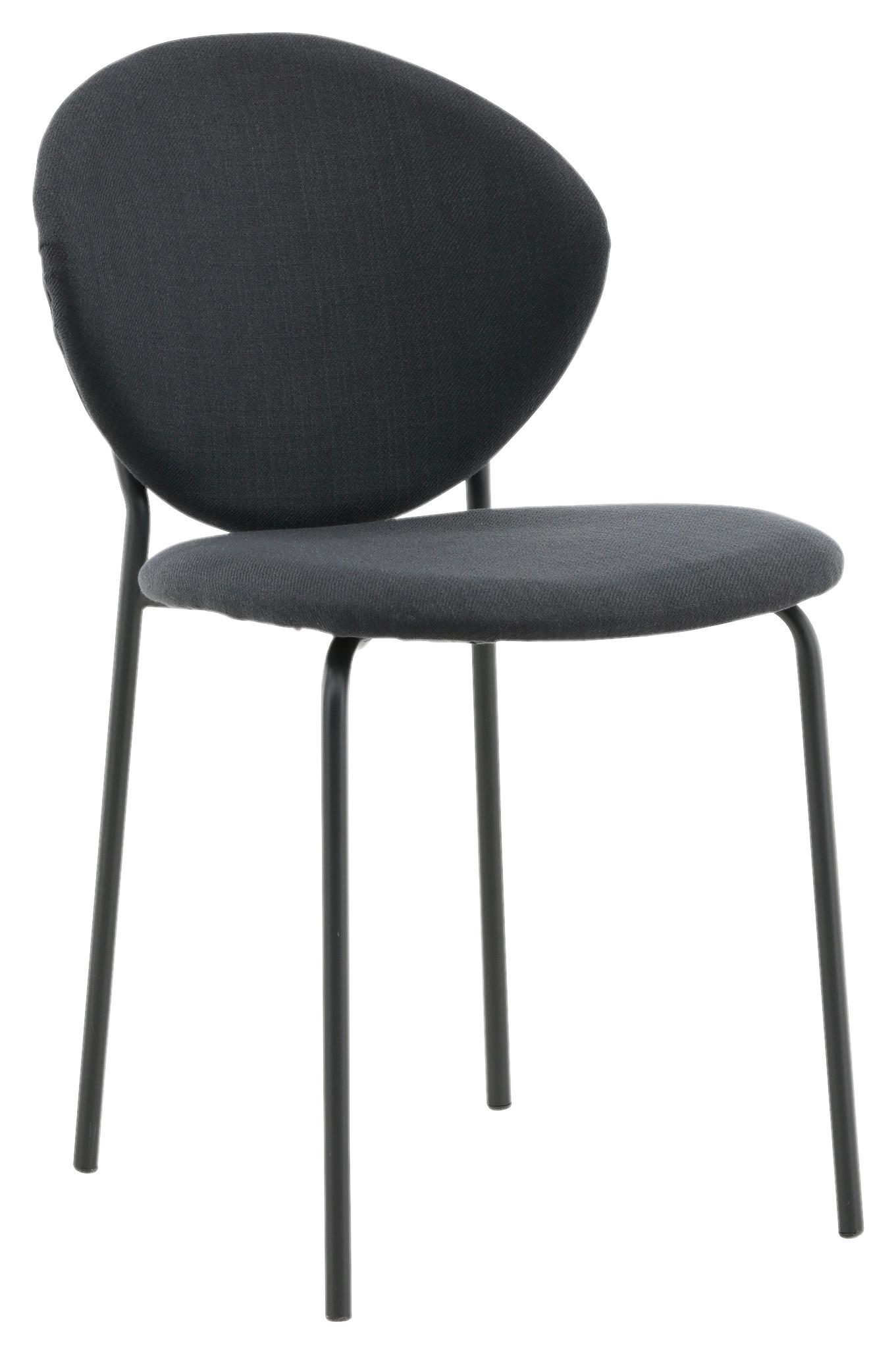 Stuhl-Set Vault - Schwarz, Design, Kunststoff/Textil (46/80/62cm) - Livetastic