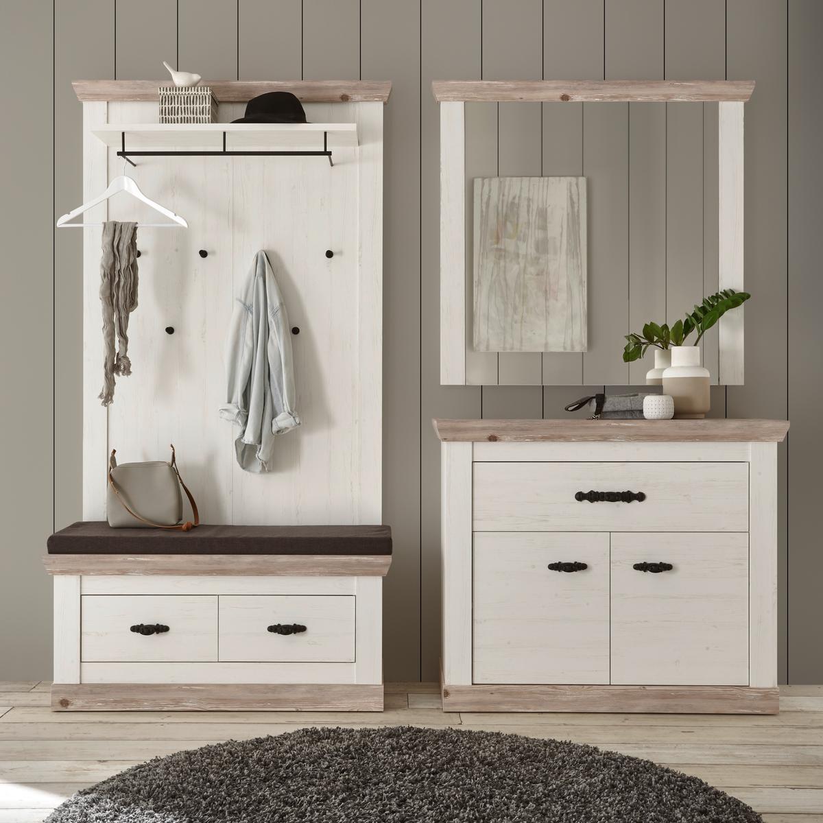 Garderoben Florenz Pinienfarben/hllbraun 224 Cm - Hellbraun/Pinienfarben, Design, Holzwerkstoff (224/201/45cm) - MID.YOU