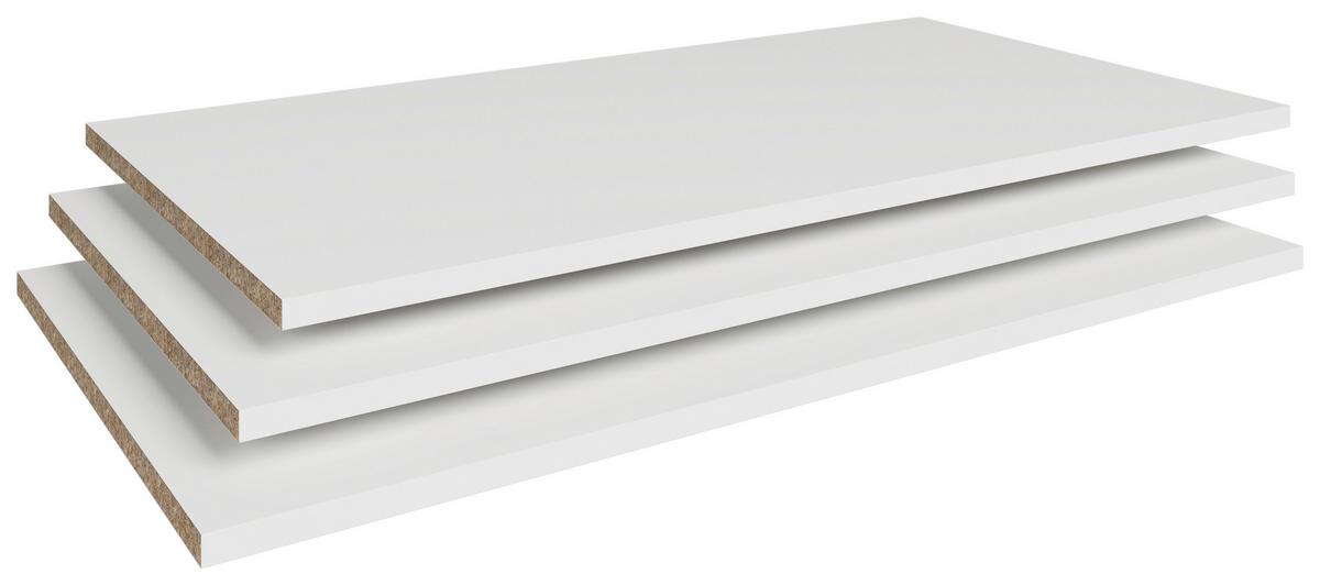 SADA VKLÁDACÍCH POLIC SPIRIT - bílá, Konvenční, kompozitní dřevo (87/1,5/46cm) - MID.YOU