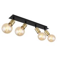 Strahler 54998-4b - Schwarz, Design, Metall (50/6/10,5cm) - Globo