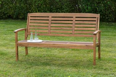 Gartenbank aus massiver Akazie