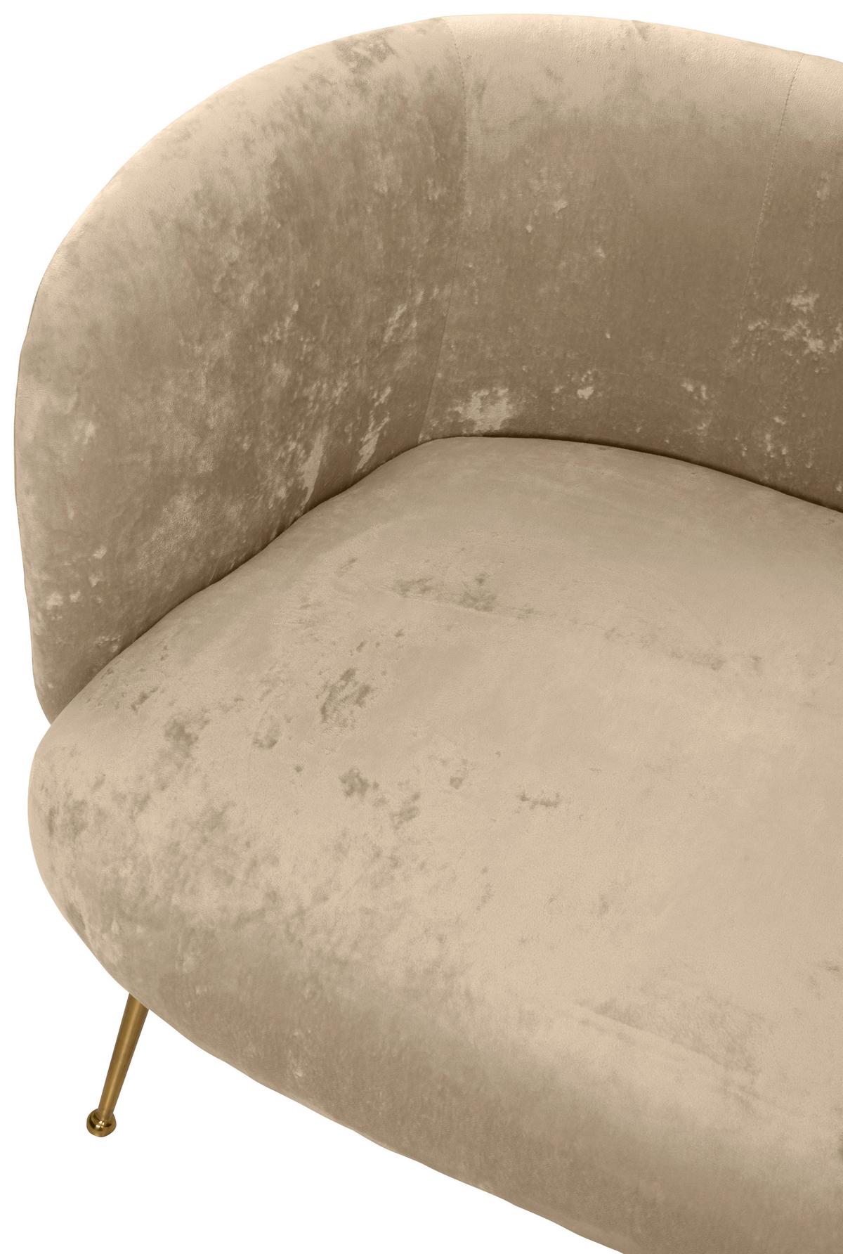 2-Sitzer-Sofa Cloe Beige - Beige, KONVENTIONELL, Textil (126/77/70cm) - MID.YOU