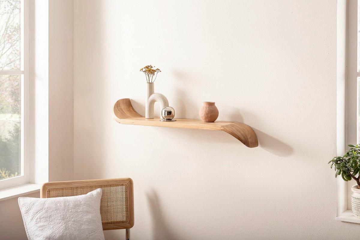 WANDBOARD Braun B: 60cm - Design (60/36/20cm) - Livetastic