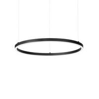 Led-hängeleuchte Oracle Slim Schwarz D: 70 Cm - Schwarz, Design, Kunststoff/Metall (70/27,5/202,5cm) - Ideal Lux