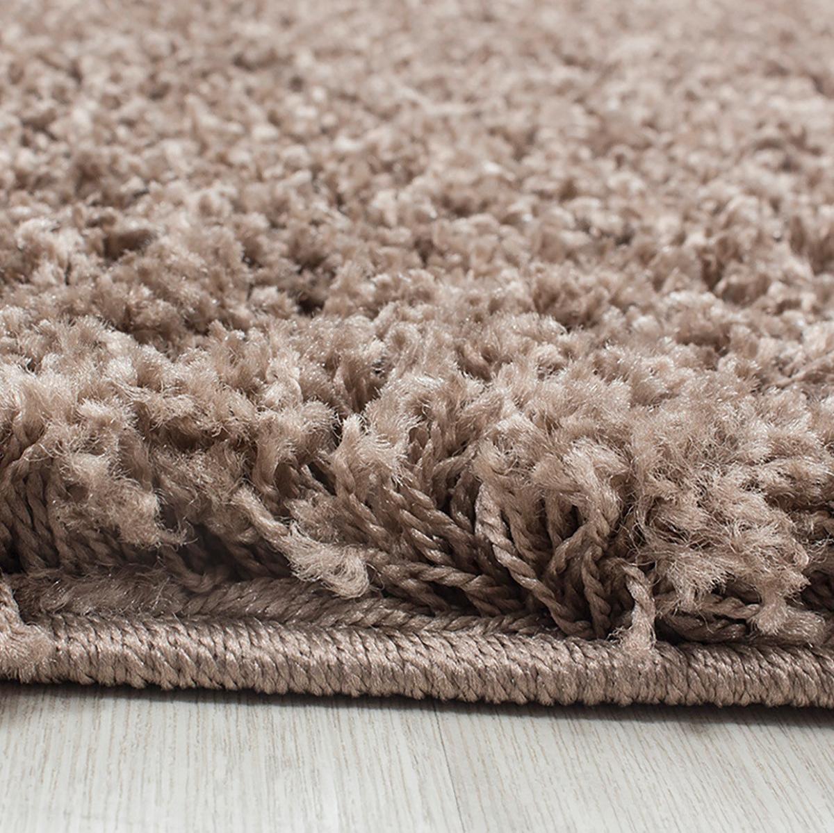 Hochflor Teppich Hellbraun Dream 120x170 cm - Hellbraun, KONVENTIONELL, Textil (120/170cm) - Novel