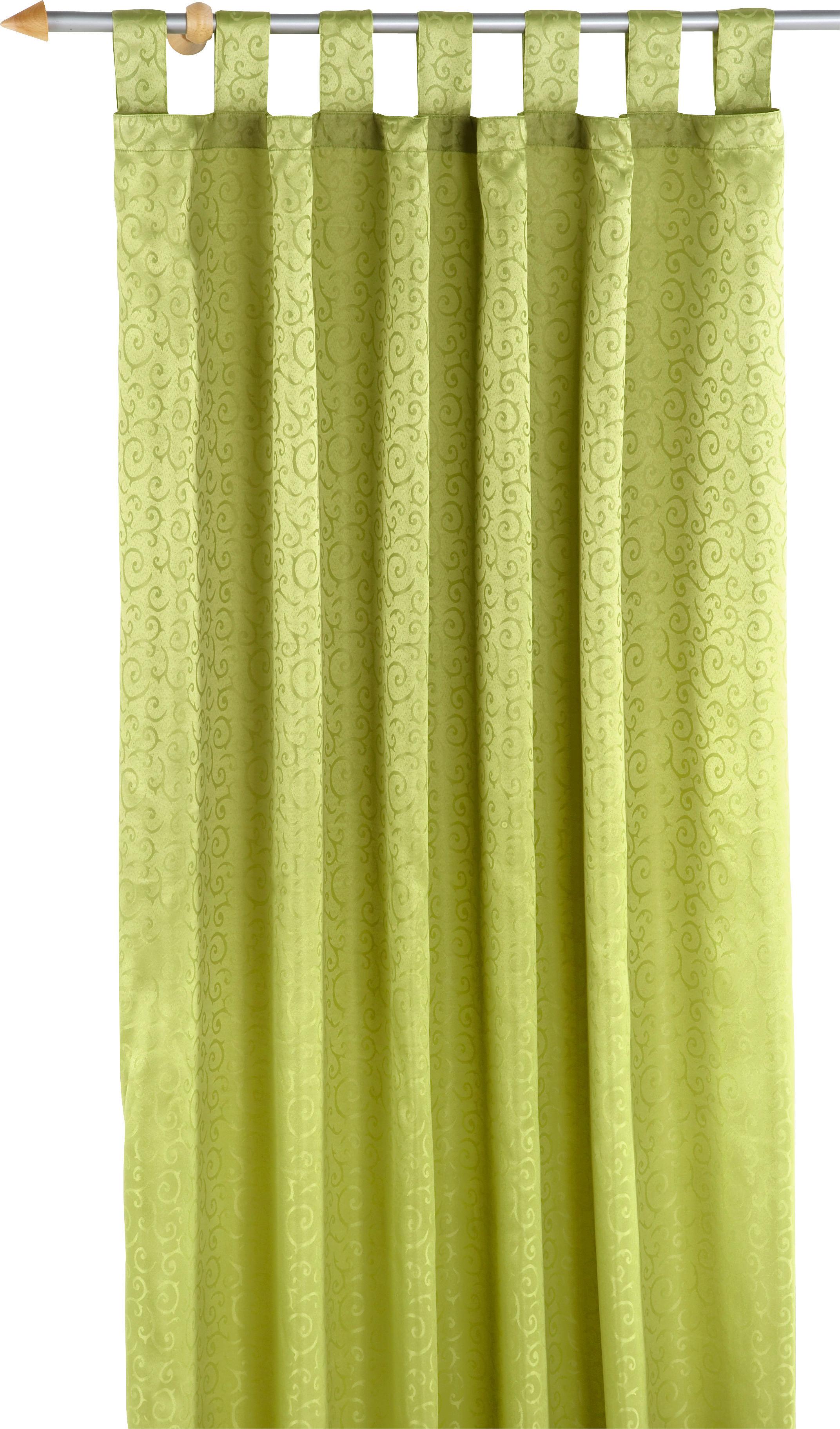 Vorhang mit Schlaufen und Band Curl 140x255 cm Multicolor - Blau/Champagner, KONVENTIONELL, Textil (140/255cm) - Ondega