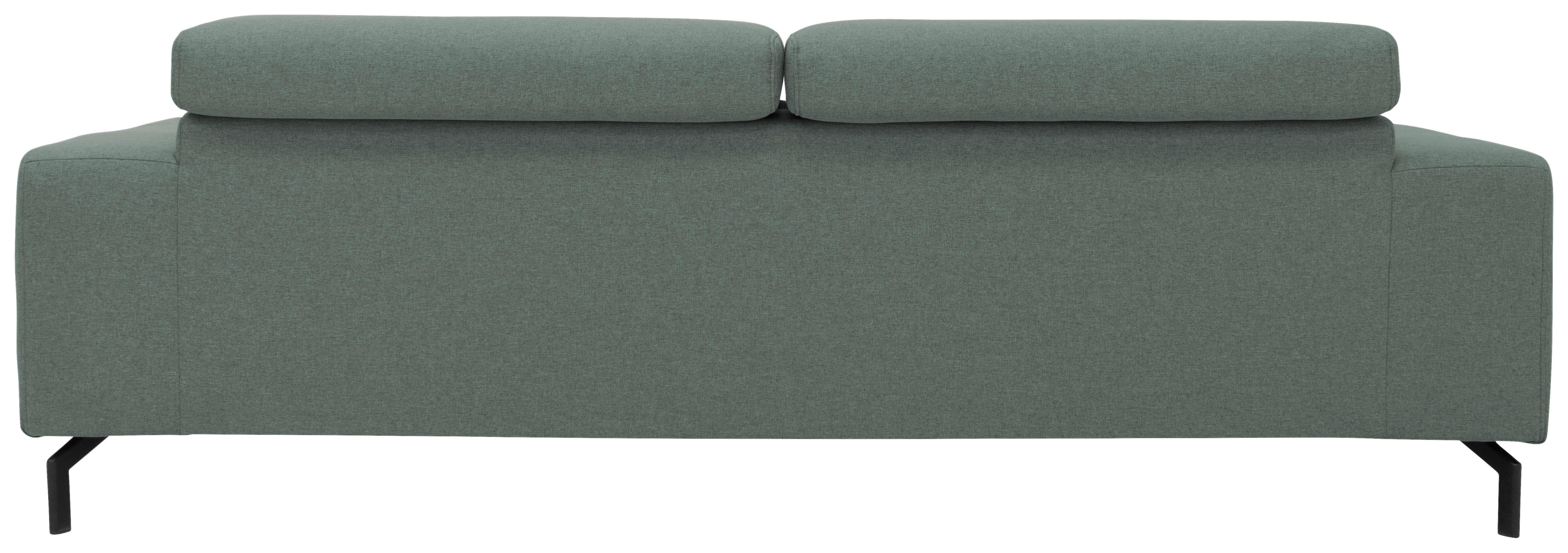 3-Sitzer-Sofa Kopfteil verstellbar Cunelli Türkis