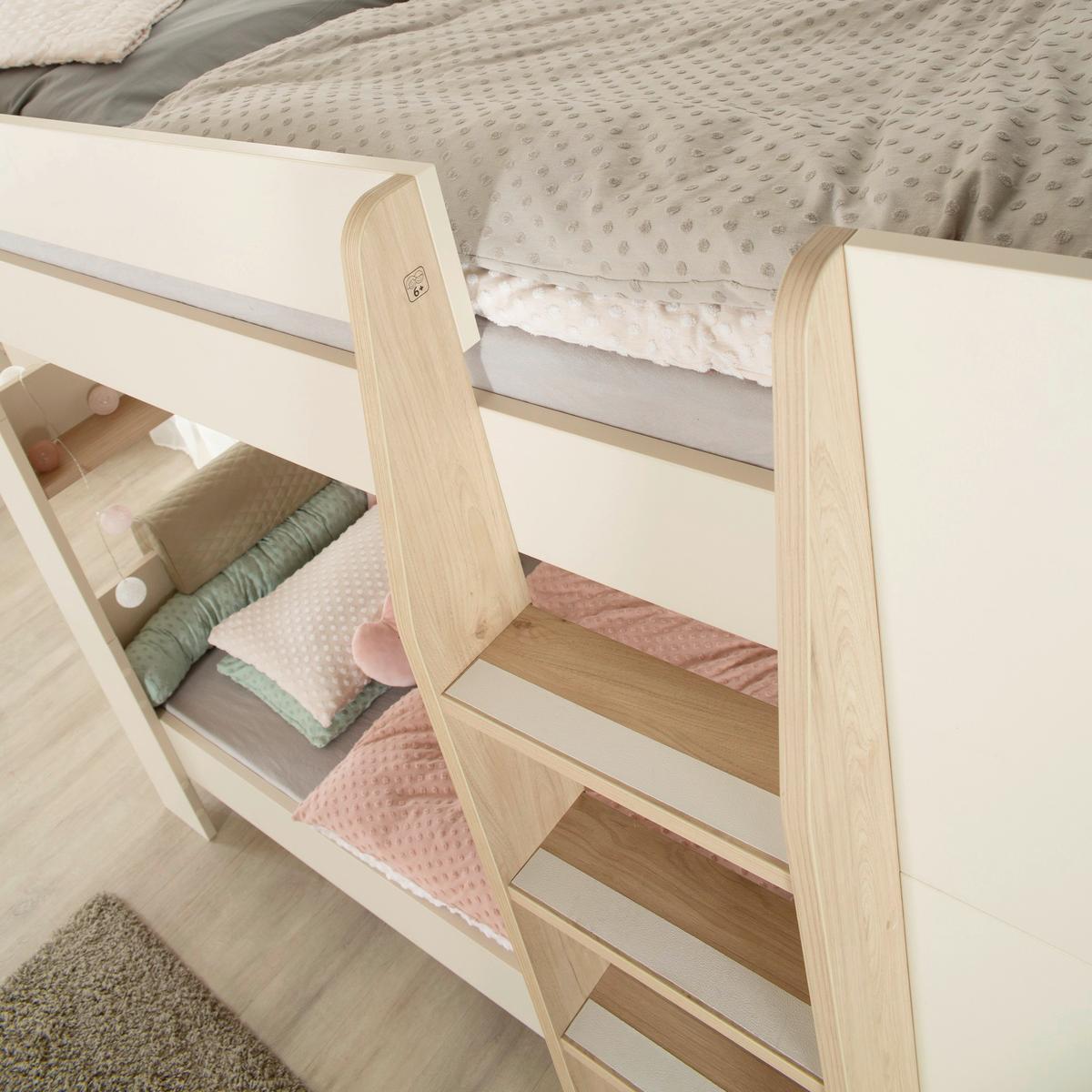 Bett Flexi Grow Double Kashmir, Lf 90x200 cm - Kaschmir, KONVENTIONELL, Holzwerkstoff (90/200cm) - Roba