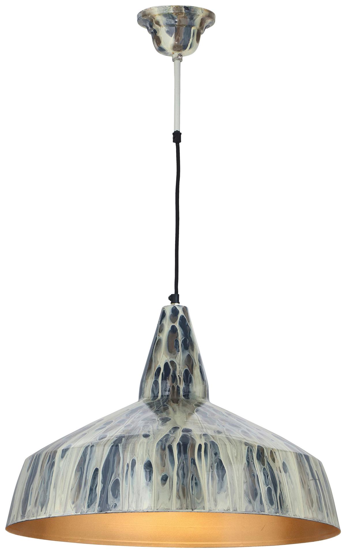 Hängeleuchte Harlow 125 Bronze - Creme, Basics, Metall (49,5/49,5/33cm) - Kayoom
