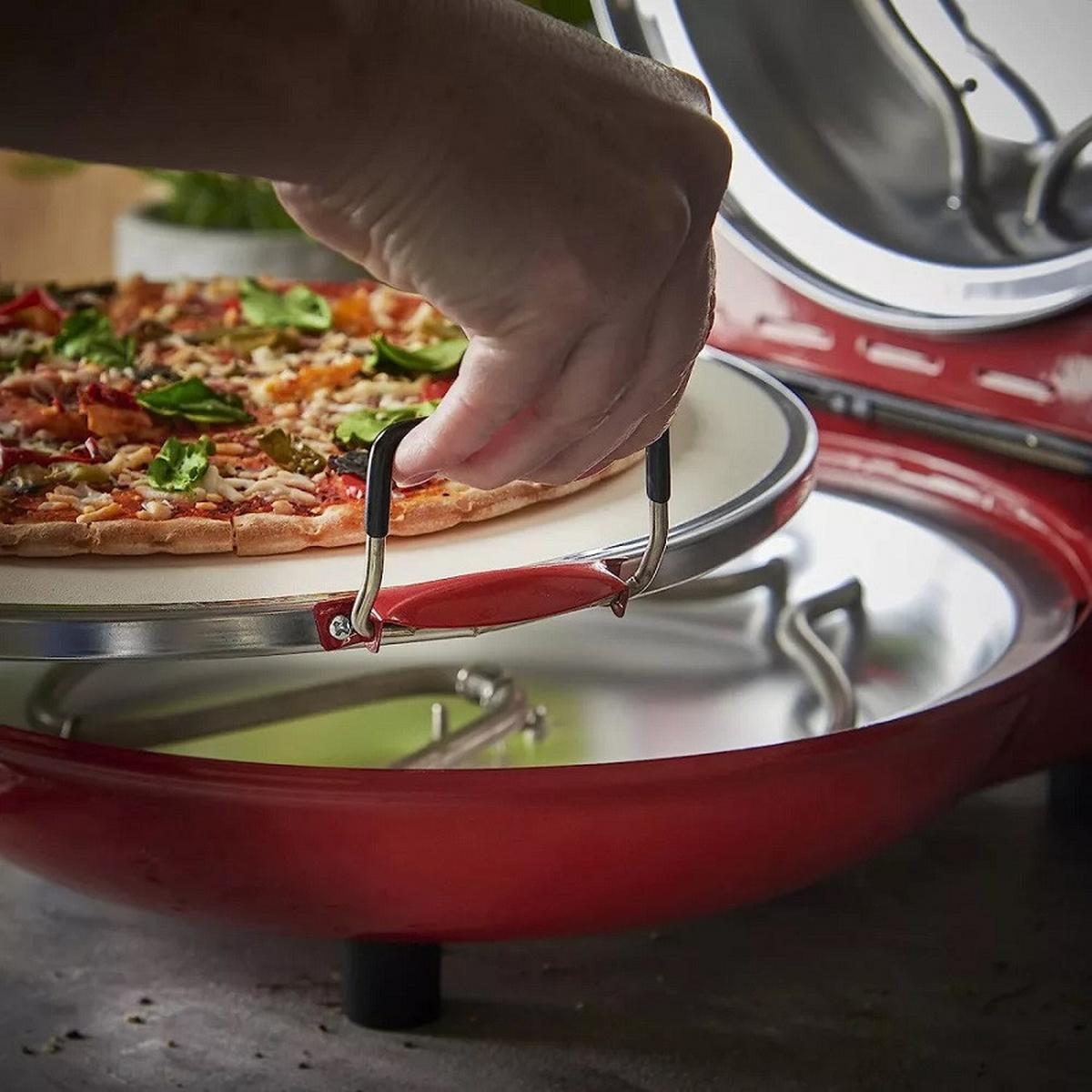 Pizza Sütő Hm6149 - világospiros, Basics, fém