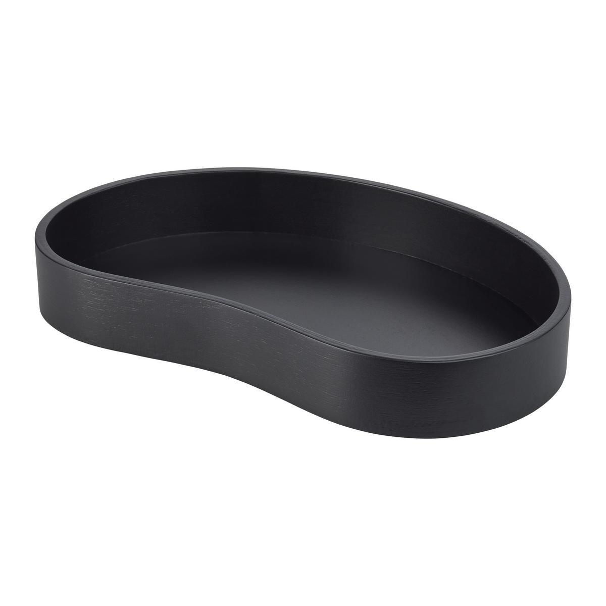 Dekorační podnos Fiona - černá, Basics, dřevo (26/16,5/3,5cm) - Modern Living