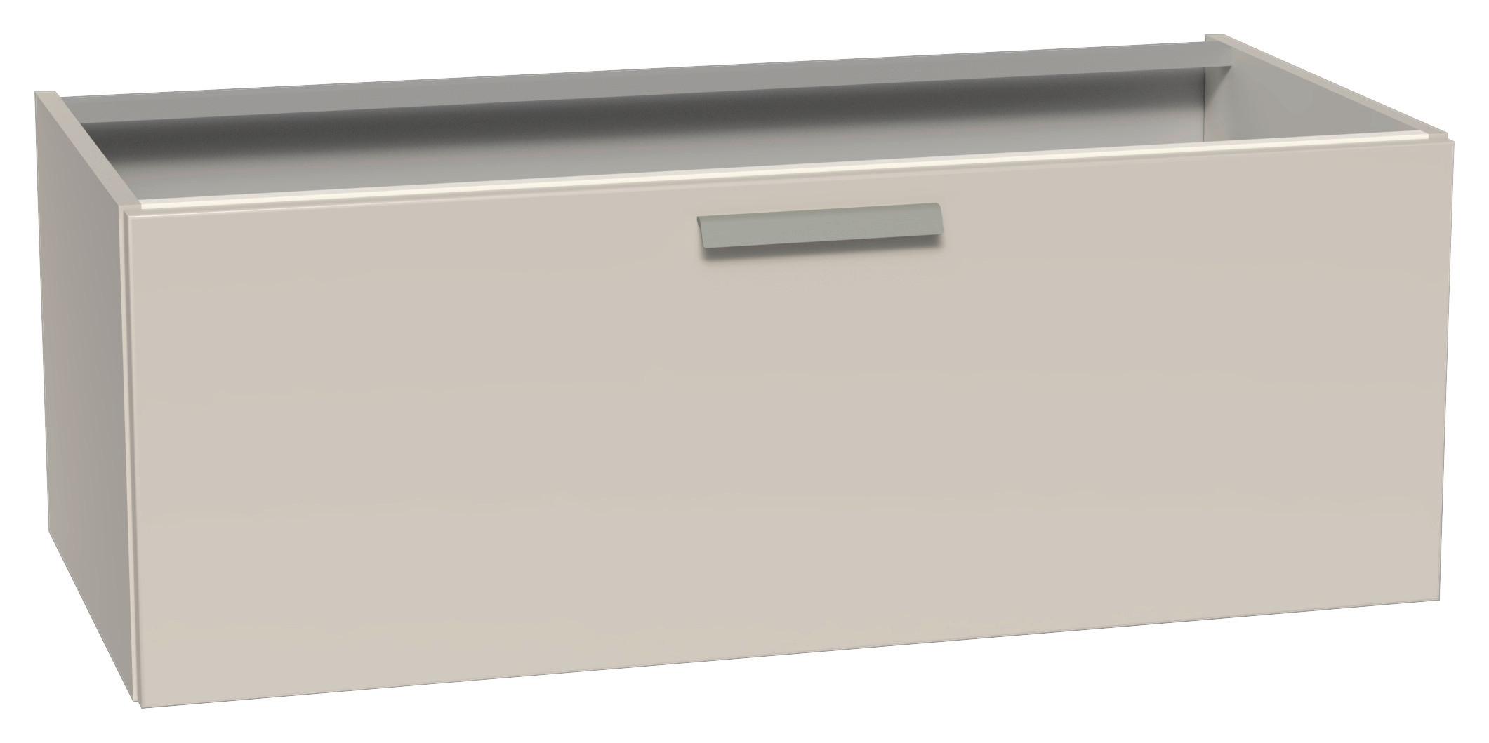 Waschtischunterschrank Weiss, B: 100 cm - Weiß, MODERN, Holzwerkstoff (100/36/49cm) - Vertico