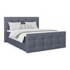 Boxspringbett Mit Topper & Bettkasten 180x200 Josie - Blaugrau/Schwarz, MODERN, Holz/Holzwerkstoff (180/200cm)