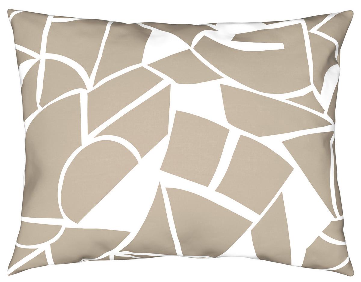 Povlečení Axel, 70/90 140/200cm - bílá/béžová, Moderní, textil (140/200cm) - Mömax