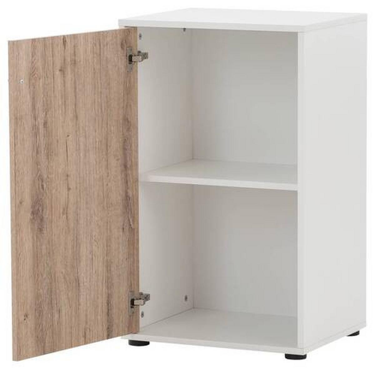 Aktenschrank U 510 T - Wildeiche/Weiß, MODERN, Holzwerkstoff (50,9/83,6/41cm) - MID.YOU