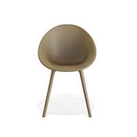 GARTENSTUHL-SET 2X QOSY – SCHALENSTUHL SAND - Sandfarben, MODERN, Kunststoff (59/83/59cm) - Gardenson