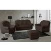Polstersessel Boston Braun Chenille - Schwarz/Braun, KONVENTIONELL, Textil (104/102/101cm) - Livetastic