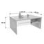 Couchtisch Melbourne - Hellgrau/Weiß, MODERN, Holzwerkstoff (105/45/60cm) Couchtisch Melbourne - Hellgrau/Weiß, MODERN, Holzwerkstoff (105/45/60cm)