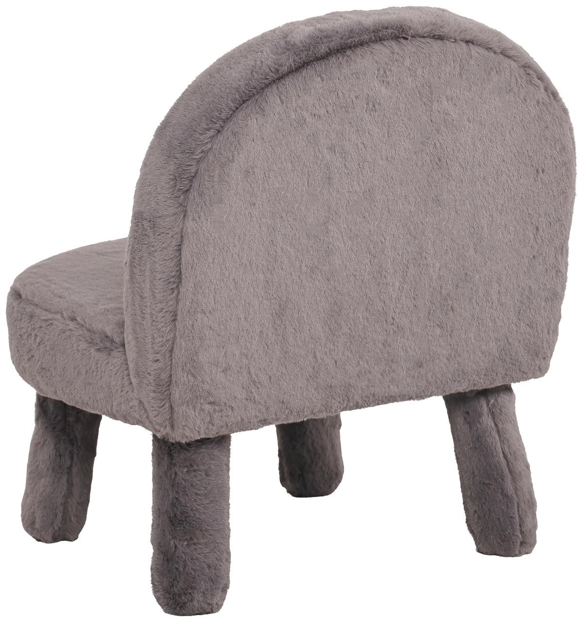 Dětská čalouněná židle CORTO potah šedý - šedá, Moderní, dřevo/textil (39/48/44cm) - Mömax