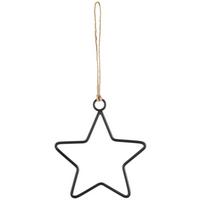 Dekohänger Stern - Schwarz, Basics, Metall (10/11cm)