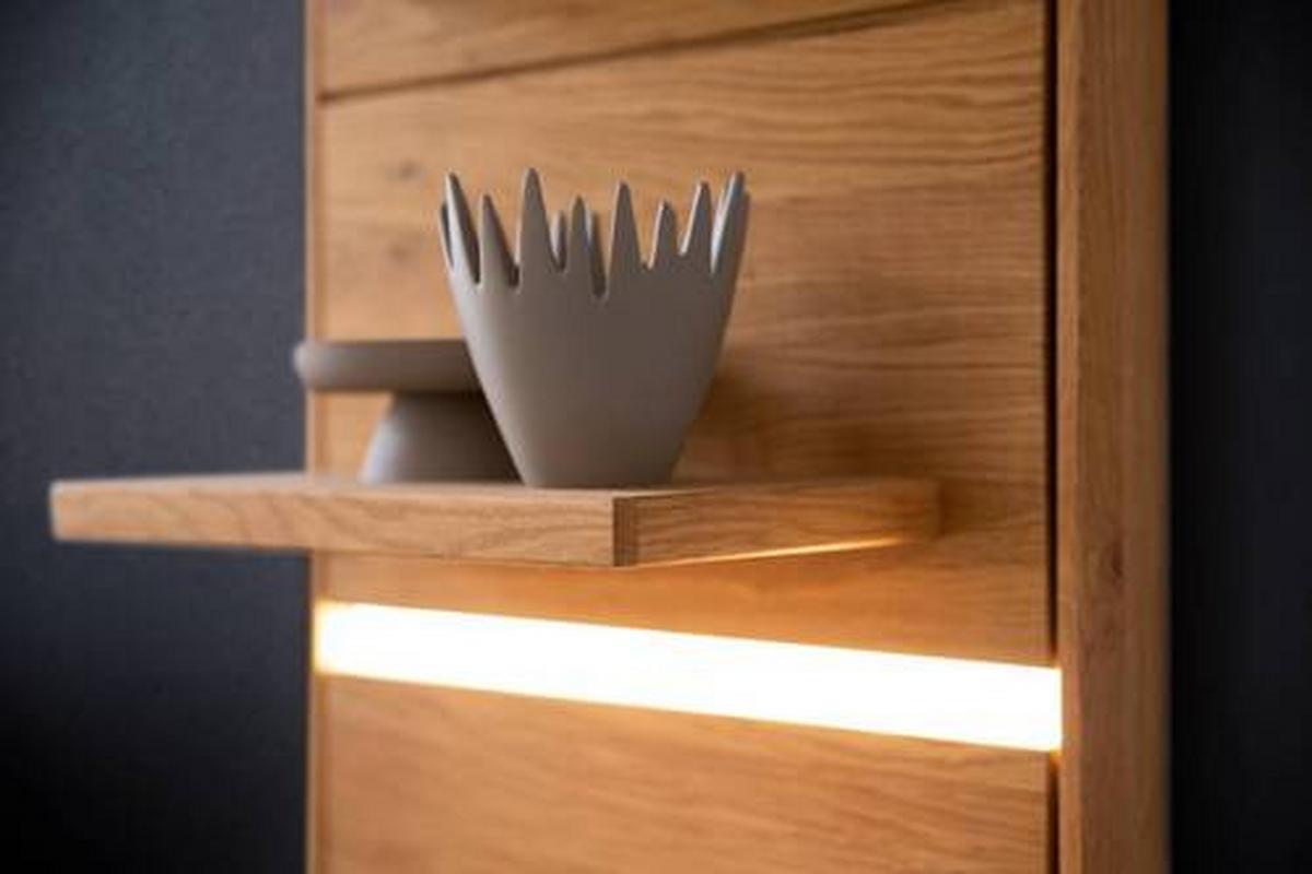 Wandboard Como B: 48 cm Wildeiche - Wildeiche, Natur, Holz/Holzwerkstoff (48/85/25cm) - MID.YOU