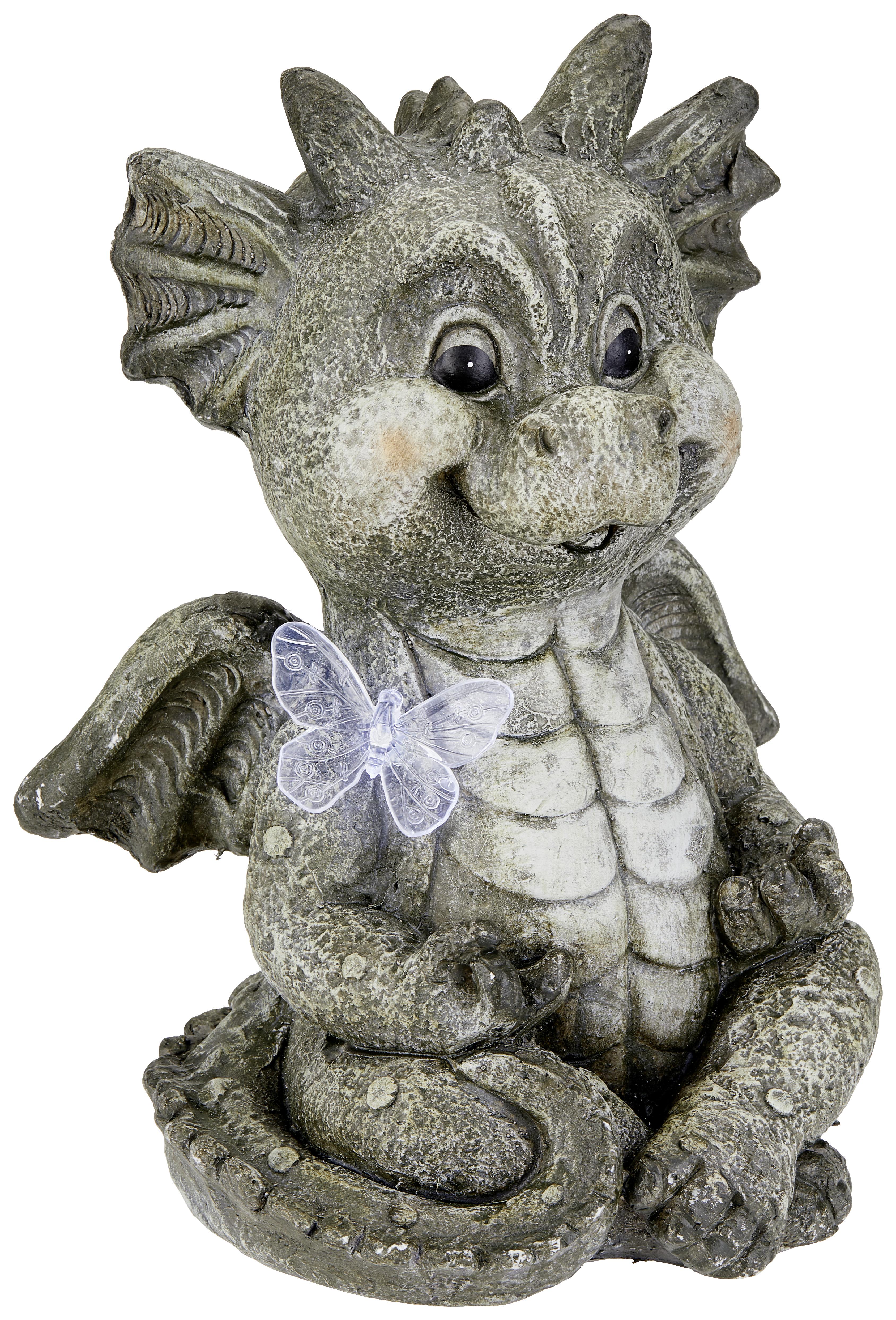 Dekor Sárkány Barry - szürke, Konventionell, kő (25/34/21cm) - Ondega