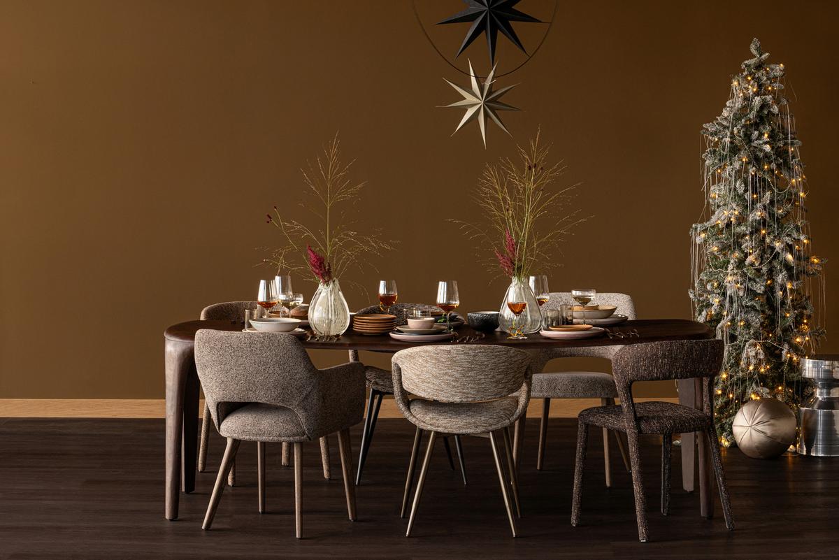 ESSTISCH Fiore Dunkelbraun L: 230cm - Dunkelbraun, MODERN, Holz (230/95/76cm) - Livetastic