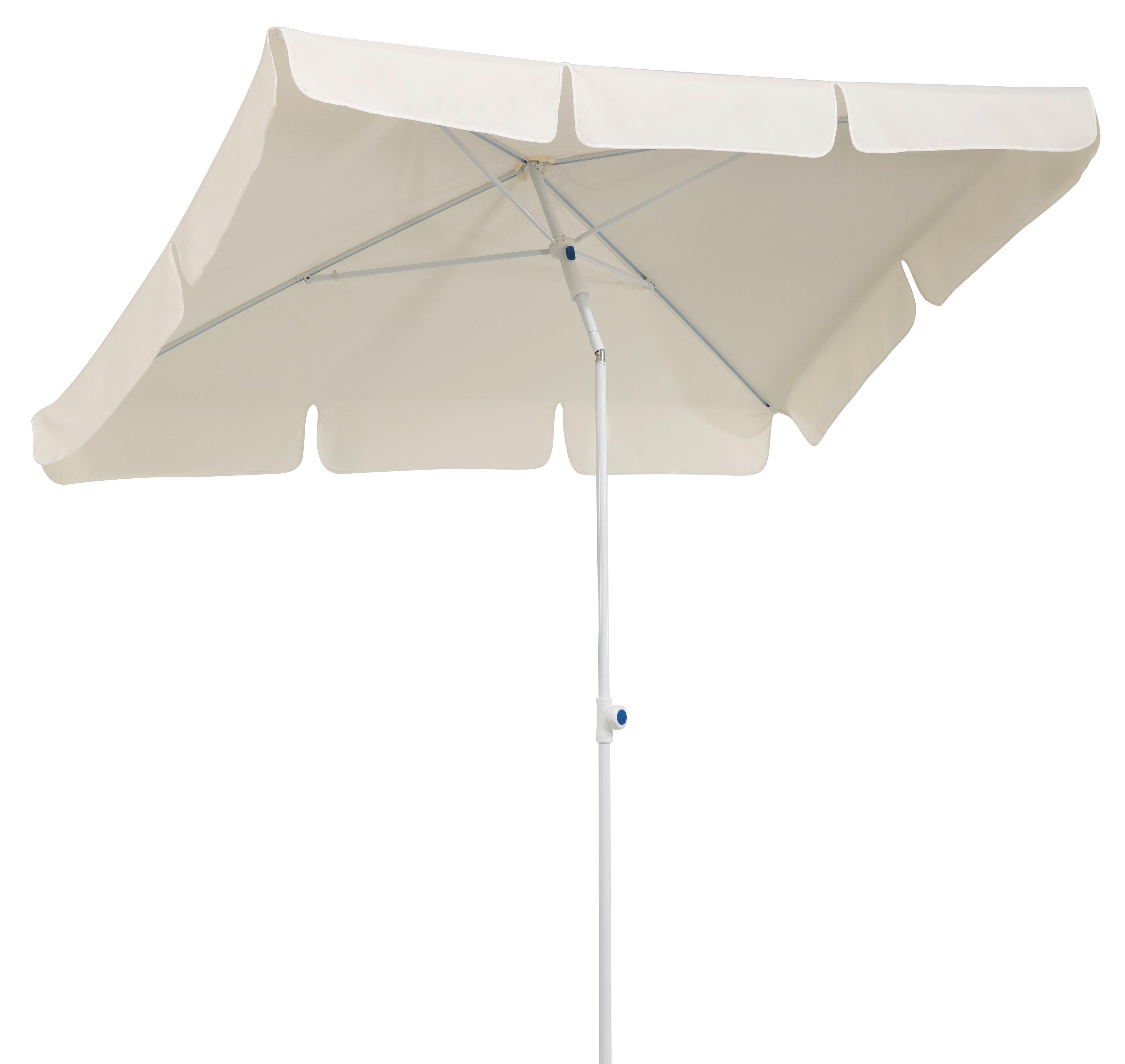 Sonnenschirm Ibiza Bxhxt: 120x225x180 Cm Naturfarben - Naturfarben/Weiß, Basics, Textil/Metall (120/225/180cm) - Schneider