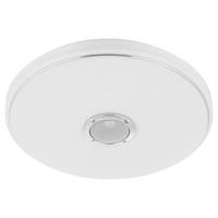 Led-deckenleuchte Milazzo Ø 40 Cm Mit Farbwechsler - Weiß, MODERN, Kunststoff (40/5,5cm)
