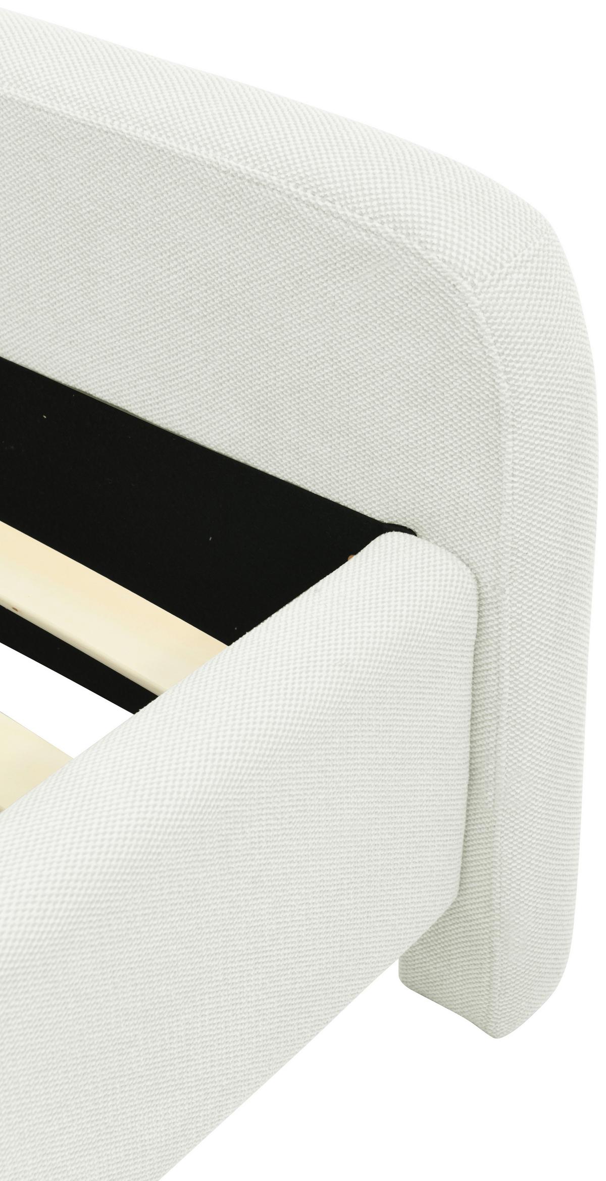 Polsterbett Pipe Weiß B: 205 Cm - Eichefarben/Schwarz, Design, Holz/Textil (205/110/233cm) - Livetastic