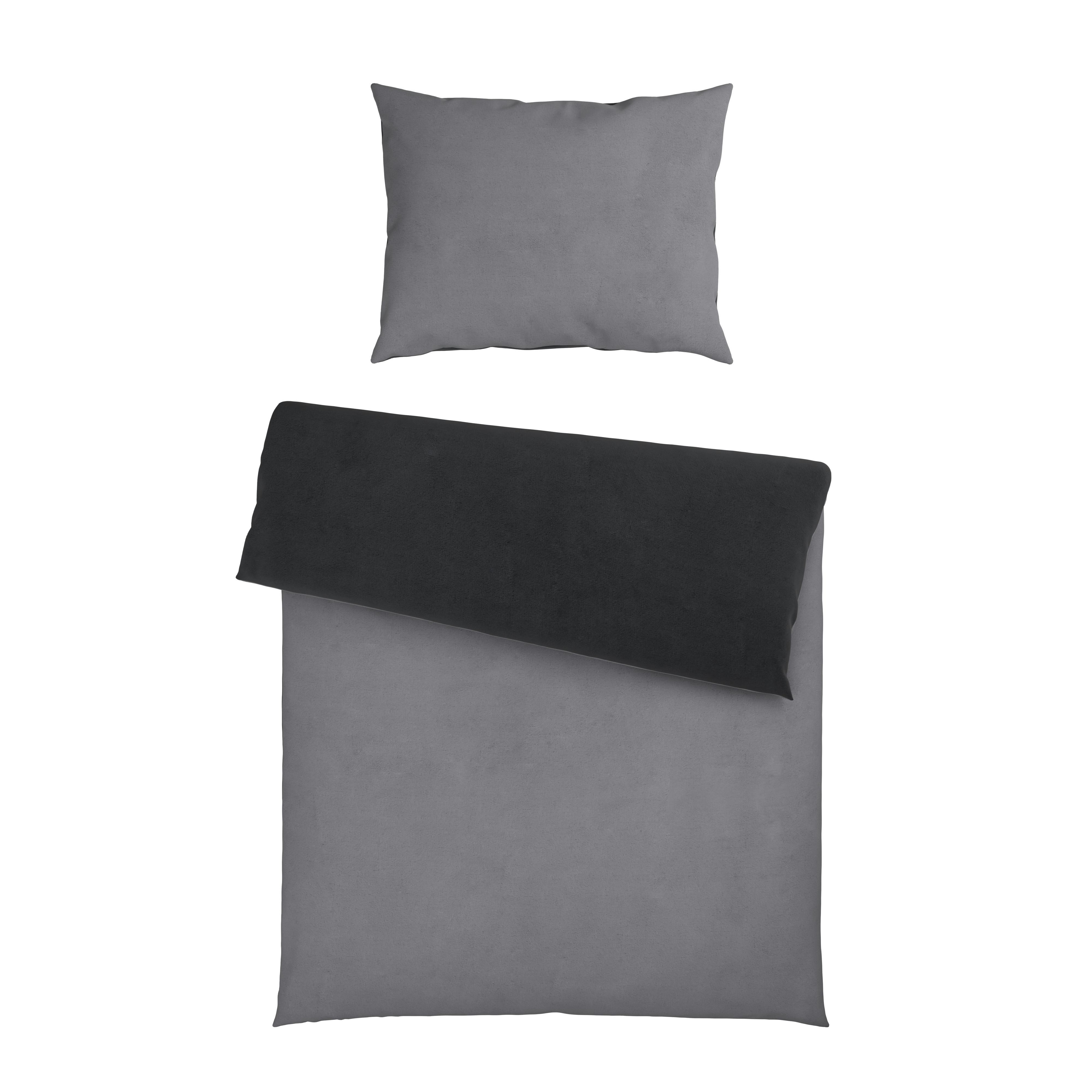 OBOUSTRANNÉ POVLEČENÍ CASHMERE WENDE - barvy stříbra/antracitová, textil (140/200cm) - Mömax