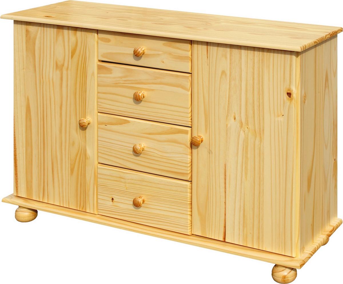 Kommode Naturfarben B: 119cm - Naturfarben, Natur, Holz (119/81/38cm) - Livetastic